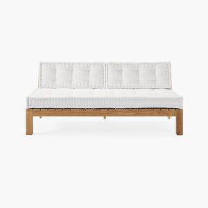 Cliffside Teak Armless Sofa