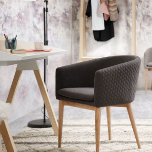 Dark and natural Harlan armchair