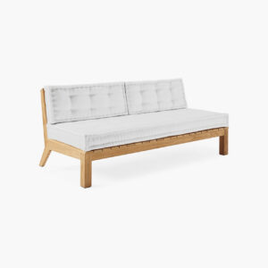 Cliffside Teak Armless Sofa